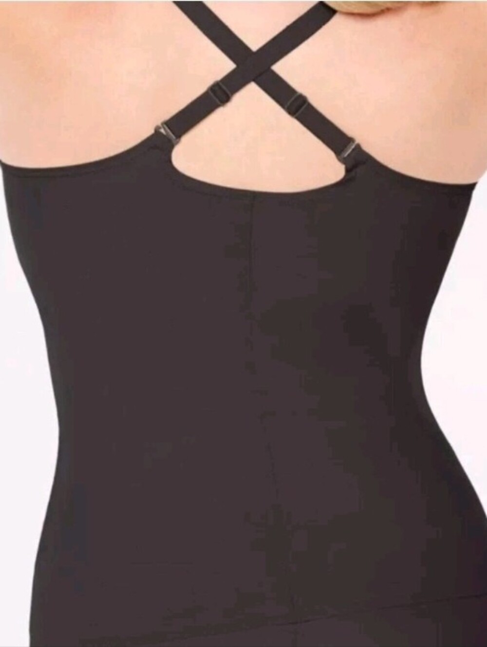 Ruby Ribbon Black Sheer-Accent Shaping Cami Sz 42 NWT - Picture 3 of 5